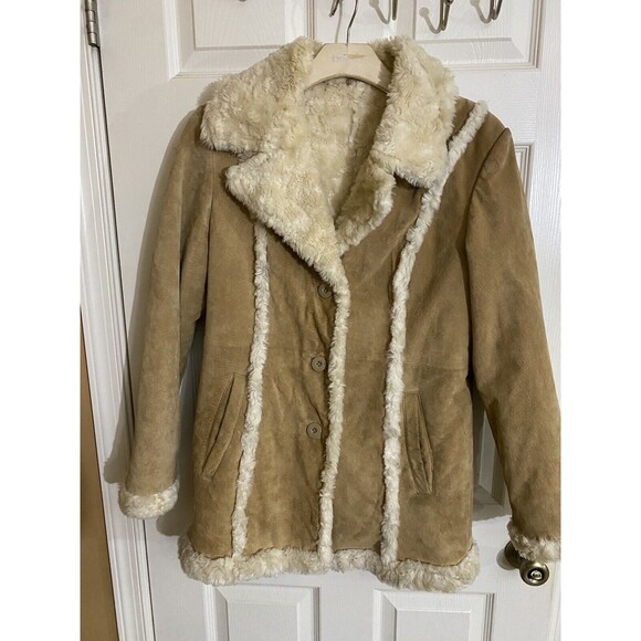 Vintage Wilson’s Leather Maxima Y2K Genuine Leather Faux Fur Women’s Coat Size M - Picture 6 of 16